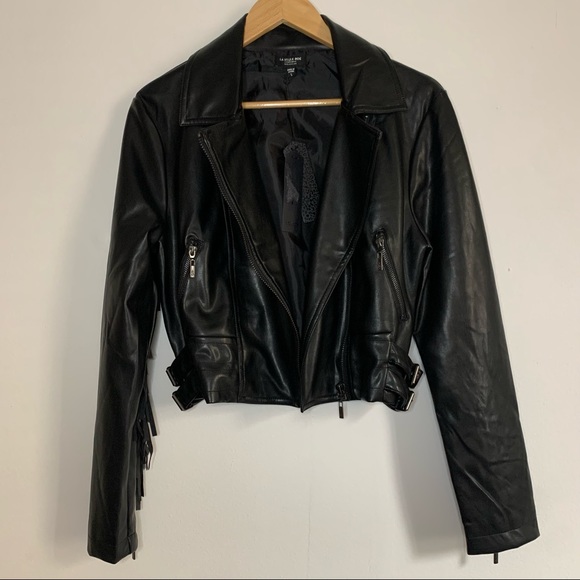 La belle roc rocawear fringe moto jacket - Picture 2 of 11